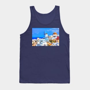 Oia Windmill Santorini Tank Top